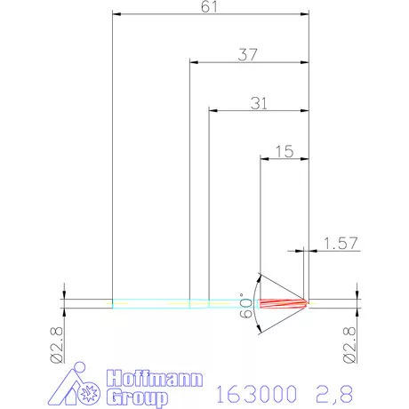 Garant Gépi dörzsár H7 2,8 mm