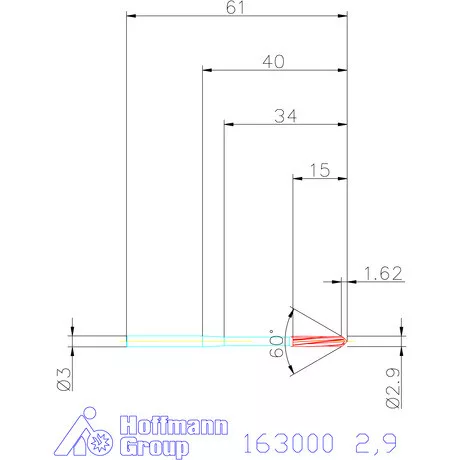 Garant Gépi dörzsár H7 2,9 mm