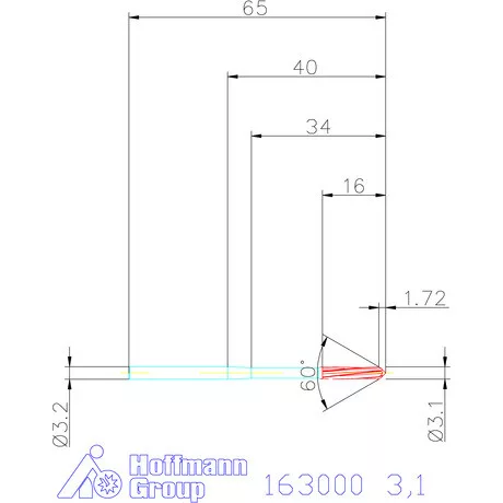 Garant Gépi dörzsár H7 3,1 mm