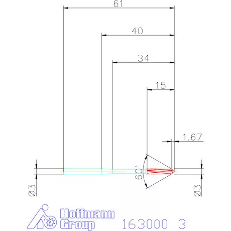 Garant Gépi dörzsár H7 3 mm