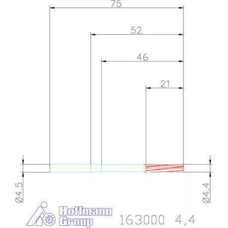 Garant Gépi dörzsár H7 4,4 mm
