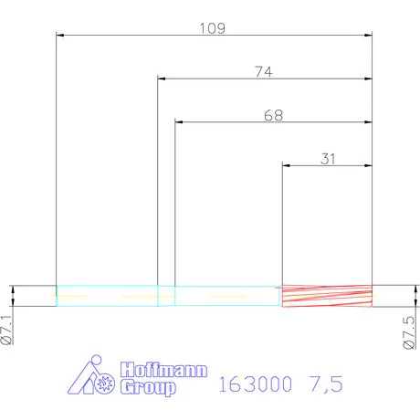 Garant Gépi dörzsár H7 7,5 mm