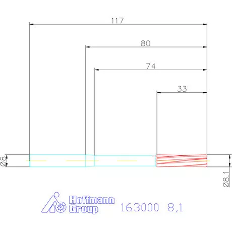 Garant Gépi dörzsár H7 8,1 mm
