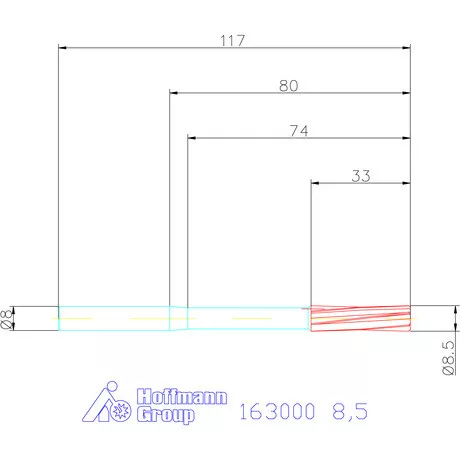 Garant Gépi dörzsár H7 8,5 mm