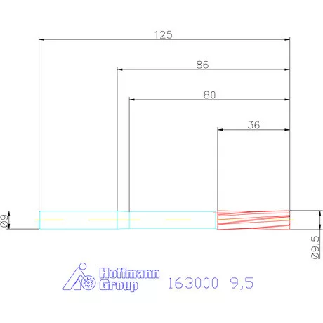 Garant Gépi dörzsár H7 9,5 mm