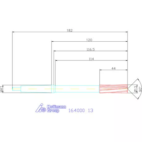Holex Gépi dörzsár H7 13 mm