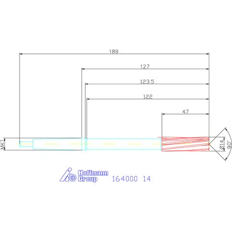 Holex Gépi dörzsár H7 14 mm