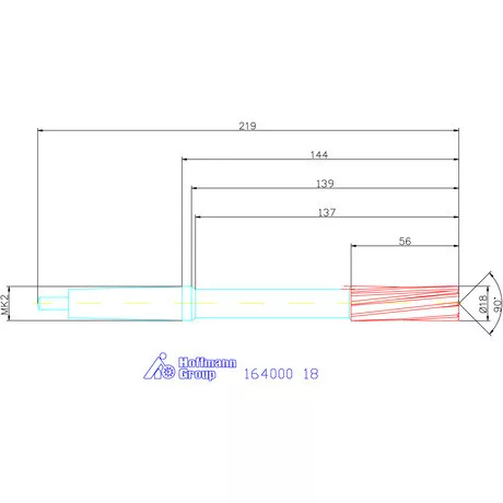 Holex Gépi dörzsár H7 18 mm