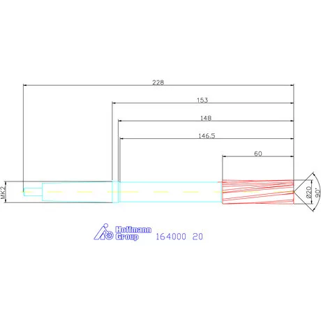 Holex Gépi dörzsár H7 20 mm