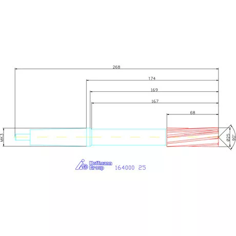 Holex Gépi dörzsár H7 25 mm
