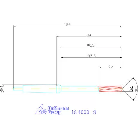 Holex Gépi dörzsár H7 8 mm