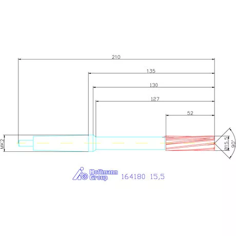 Holex Gépi dörzsár konfigurálható 15,5 mm