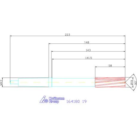 Holex Gépi dörzsár konfigurálható 19 mm