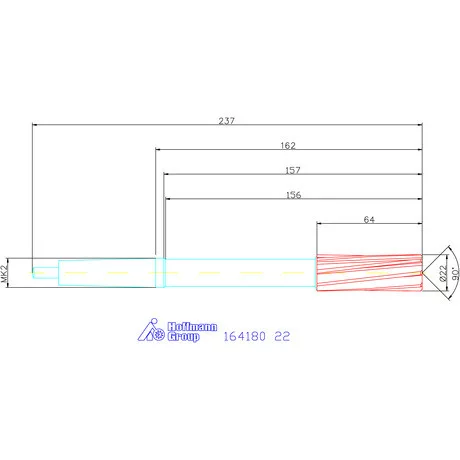 Holex Gépi dörzsár konfigurálható 22 mm
