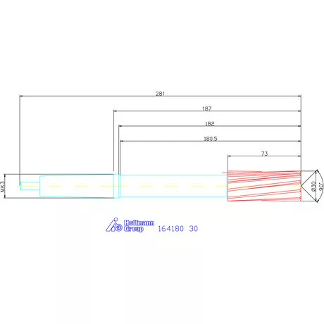 Holex Gépi dörzsár konfigurálható 30 mm