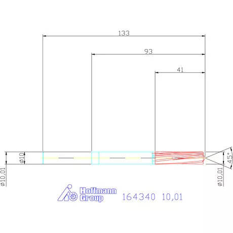 Garant VHM-NC gépi dörzsár 10,01 mm