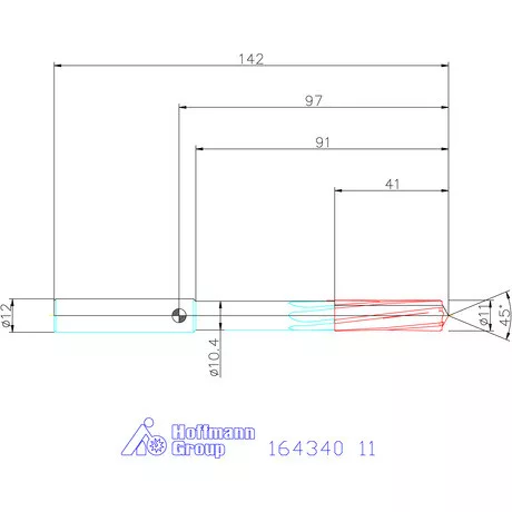 Garant VHM-NC gépi dörzsár 11 mm