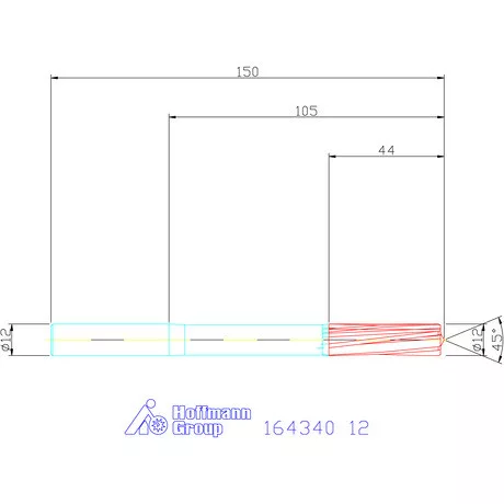 Garant VHM-NC gépi dörzsár 12 mm