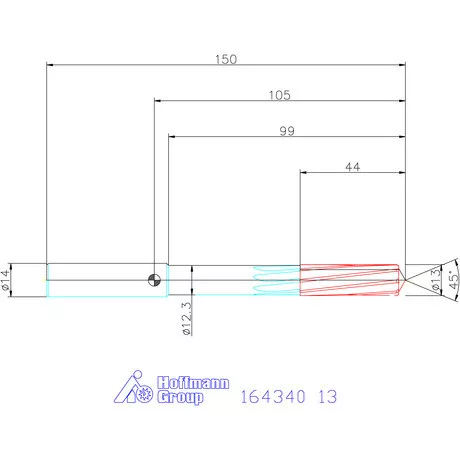 Garant VHM-NC gépi dörzsár 13 mm