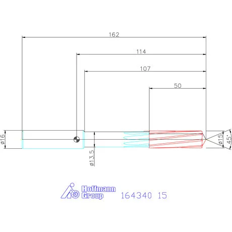 Garant VHM-NC gépi dörzsár 15 mm
