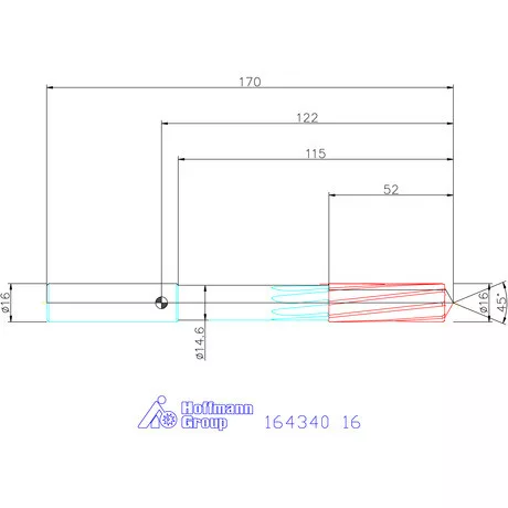 Garant VHM-NC gépi dörzsár 16 mm