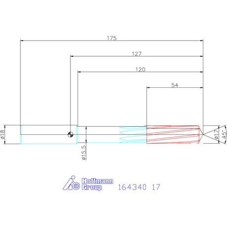Garant VHM-NC gépi dörzsár 17 mm