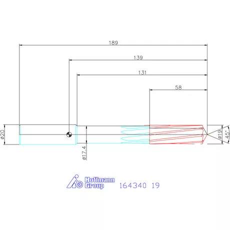 Garant VHM-NC gépi dörzsár 19 mm