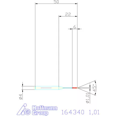 Garant VHM-NC gépi dörzsár 1,01 mm
