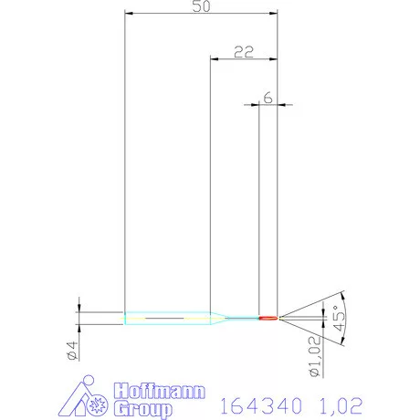 Garant VHM-NC gépi dörzsár 1,02 mm