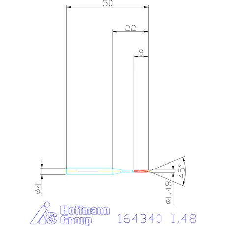 Garant VHM-NC gépi dörzsár 1,48 mm