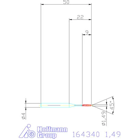 Garant VHM-NC gépi dörzsár 1,49 mm
