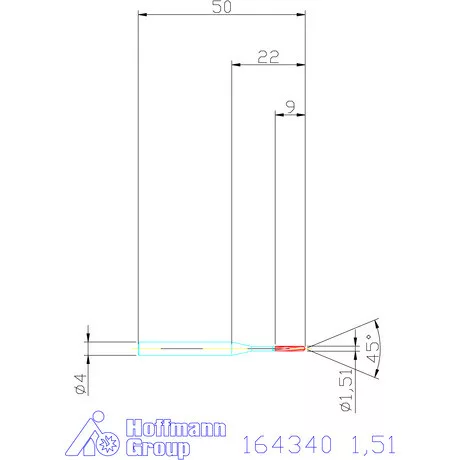 Garant VHM-NC gépi dörzsár 1,51 mm