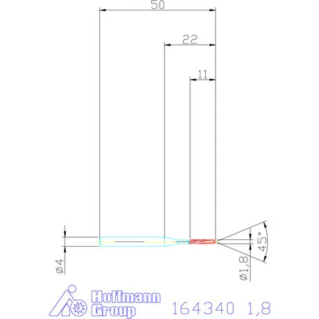 Garant VHM-NC gépi dörzsár 1,8 mm
