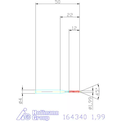Garant VHM-NC gépi dörzsár 1,99 mm