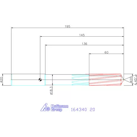 Garant VHM-NC gépi dörzsár 20 mm