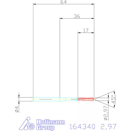 Garant VHM-NC gépi dörzsár 2,97 mm