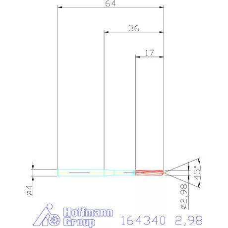 Garant VHM-NC gépi dörzsár 2,98 mm