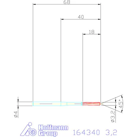 Garant VHM-NC gépi dörzsár 3,2 mm