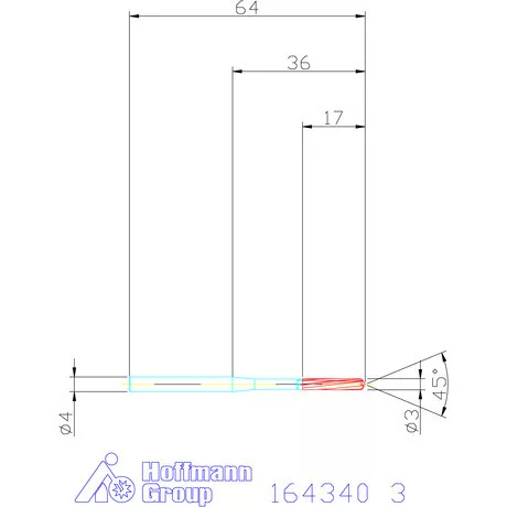 Garant VHM-NC gépi dörzsár 3 mm