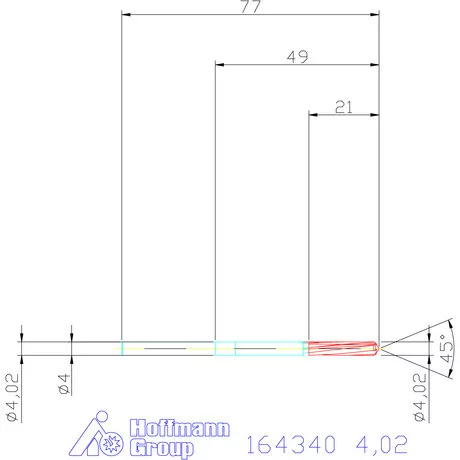 Garant VHM-NC gépi dörzsár 4,02 mm