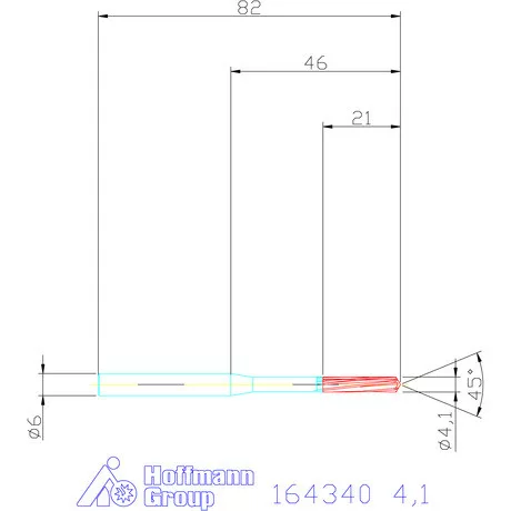 Garant VHM-NC gépi dörzsár 4,1 mm