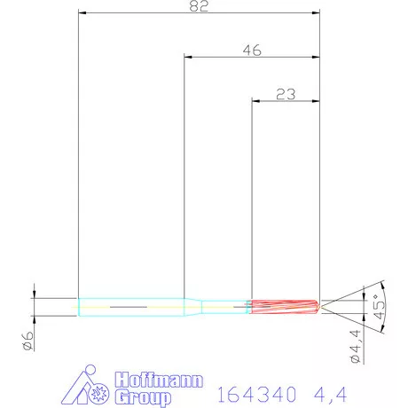 Garant VHM-NC gépi dörzsár 4,4 mm