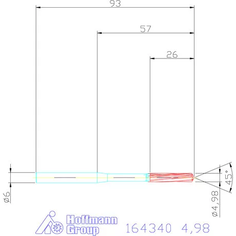 Garant VHM-NC gépi dörzsár 4,98 mm