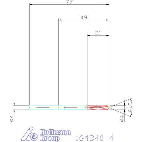 Garant VHM-NC gépi dörzsár 4 mm