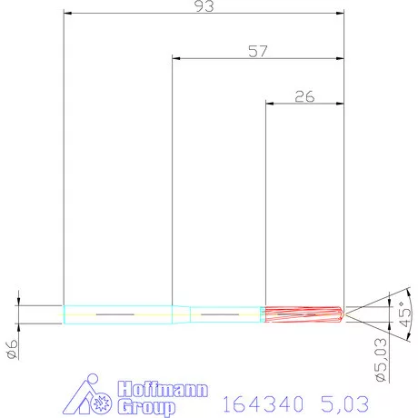 Garant VHM-NC gépi dörzsár 5,03 mm