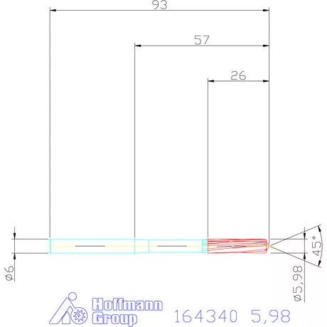 Garant VHM-NC gépi dörzsár 5,98 mm