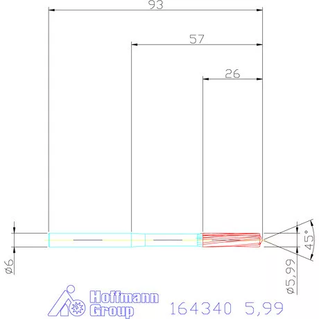 Garant VHM-NC gépi dörzsár 5,99 mm