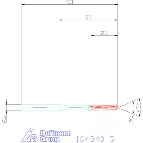 Garant VHM-NC gépi dörzsár 5 mm