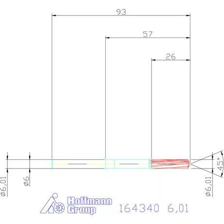 Garant VHM-NC gépi dörzsár 6,01 mm