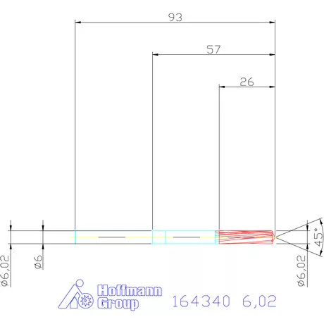 Garant VHM-NC gépi dörzsár 6,02 mm